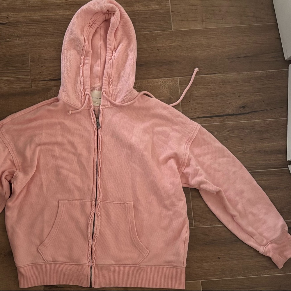 Pink Zip-Up Hoodie